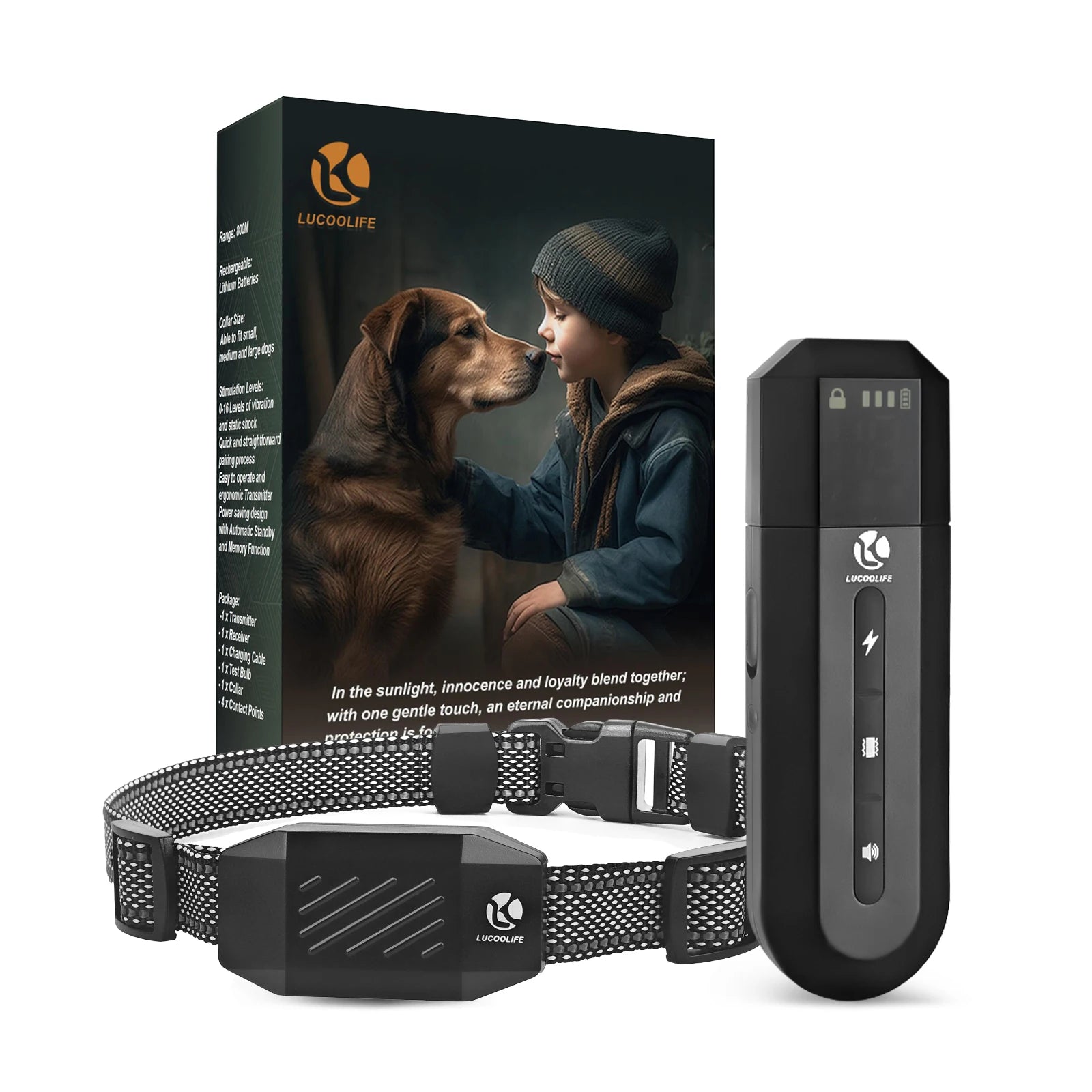 TrainPro | Hundefreundliches Trainingshalsband mit Fernbedienung und 3 Modi